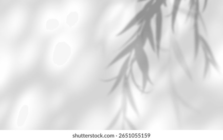 Plano De Fundo De Sobreposição De Sombra De Árvore. Efeito de Luz do Sol com Sombra das Folhas. Abstrato Verão Komorebi Padrão com plantas e luz solar