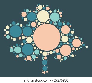  tree shape design by color point