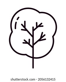 tree shape icon on white background