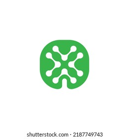 Moléculas en forma de árbol. símbolo de vector