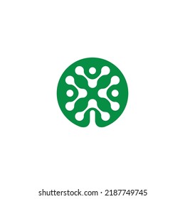 Tree shaped molecules. vector symbol