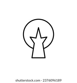 Signo de árbol para aplicaciones, sitios, diseño 
