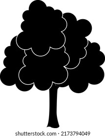 Tree sign icon in flat style. Branch forest vector illustration on white isolated background. Hardwood business concept