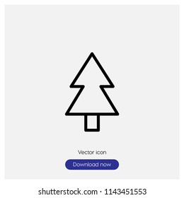 Tree sign icon in trendy flat style isolated on grey background, modern symbol vector illustration for web