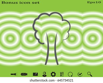 tree, sign, symbol, vector illustration eps10