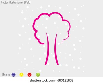 tree, sign, symbol, vector illustration eps10