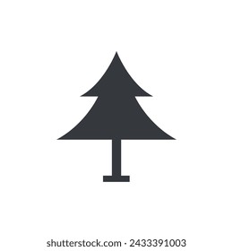 Tree sign vector art, tree pictogram black icon
