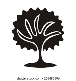 Tree sign vector illustration