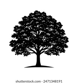 tree sihlouette vector art design