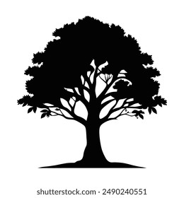 Tree sihlouette vector art design