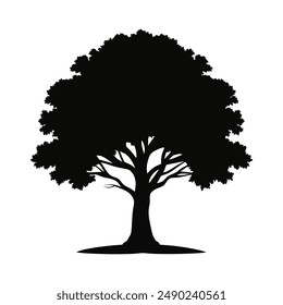 Tree sihlouette vector art design