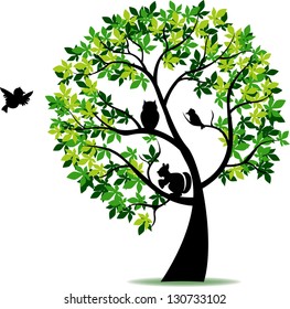 Tree silhouette