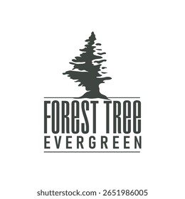 conceito de silhueta de árvore infantil logotipo de playground natural árvore conceito como um playground e verde floresta árvore natureza como um símbolo de marca de produto ou modelo de ilustração de cartaz