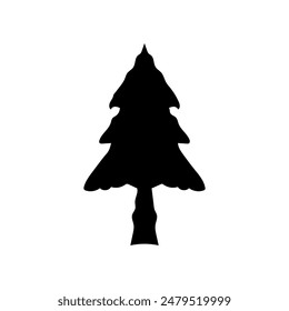 Tree silhouette design with black color