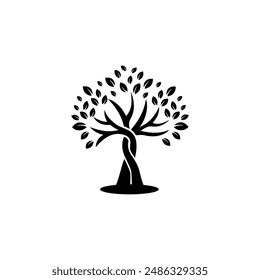Tree silhouette design vector eps