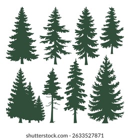 Tree Silhouette Design Vector, Unique Design