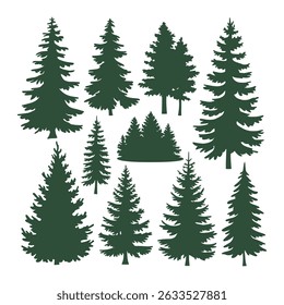 Tree Silhouette Design Vector, Unique Design