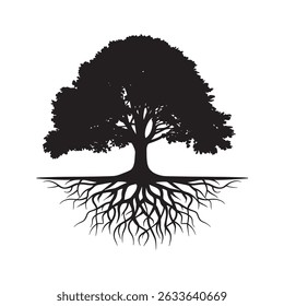 Tree Silhouette Design Vector, unique Design