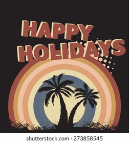 Tree Silhouette - Holiday Background