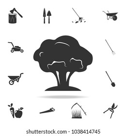tree silhouette icon. Detailed set of garden tools and agriculture icons. Premium quality graphic design. One of the collection icons for websites, web design, mobile app on white background