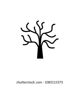 Tree silhouette icon template