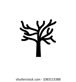 Tree silhouette icon template