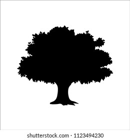 Tree silhouette Icon, Vector