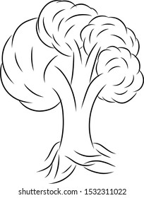 Tree silhouette Icon, Vector Design