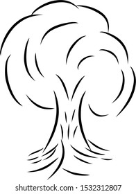 Tree silhouette Icon, Vector Design