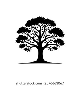 Tree  silhouette icon vector design.