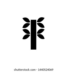 Tree silhouette Icon, Vector Illustration - Vector