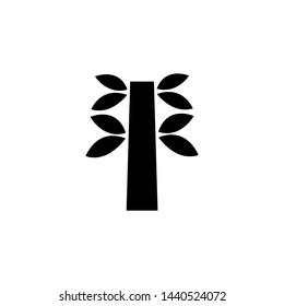 Tree silhouette Icon, Vector Illustration - Vector