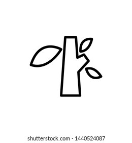 Tree silhouette Icon, Vector Illustration - Vector
