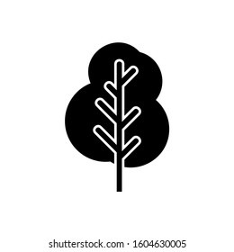 Tree silhouette Icon, Vector illustration eps 10