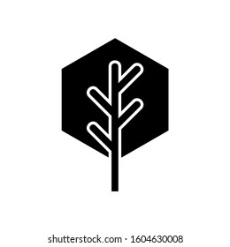 Tree silhouette Icon, Vector illustration eps 10
