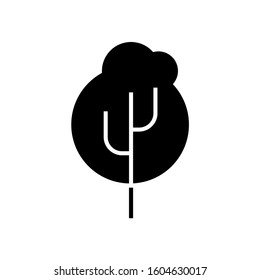Tree silhouette Icon, Vector illustration eps 10