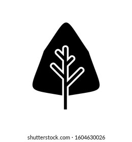 Tree silhouette Icon, Vector illustration eps 10