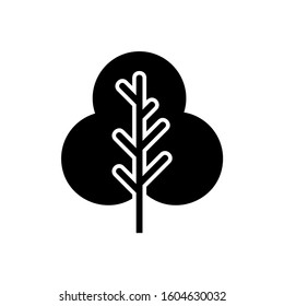 Tree silhouette Icon, Vector illustration eps 10