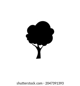 Tree silhouette Icon, Vector Illustration