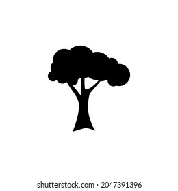 Tree silhouette Icon, Vector Illustration