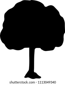 Tree silhouette illustration