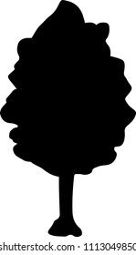 Tree silhouette illustration