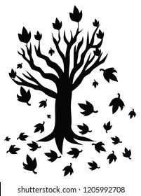 Tree silhouette illustration