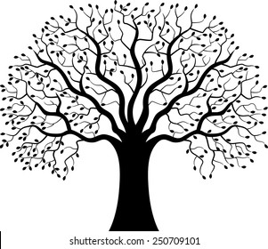 Tree silhouette illustration