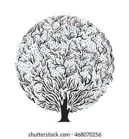 Tree silhouette illustration