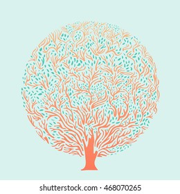 Tree silhouette illustration