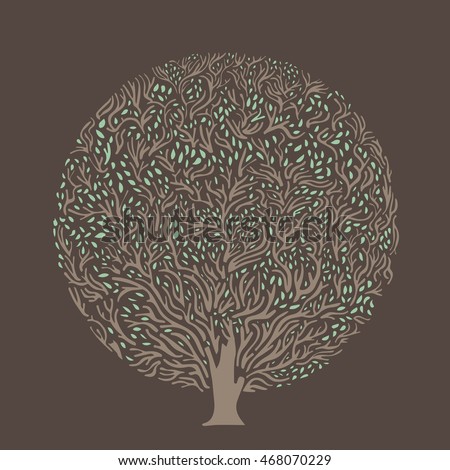 Tree silhouette illustration