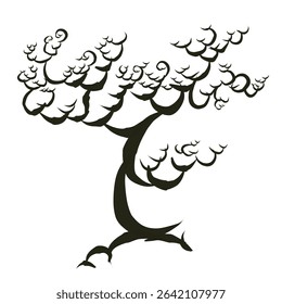 Baum Silhouette Illustration Bild Design