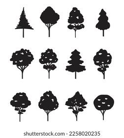 	
Tree Silhouette Illustration Vector Collection