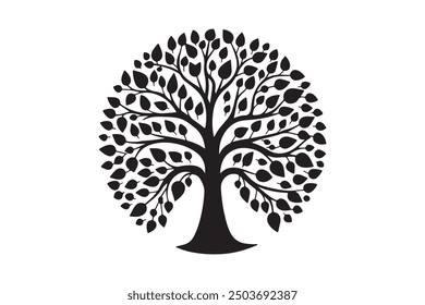 Tree Silhouette illustration Vector design 